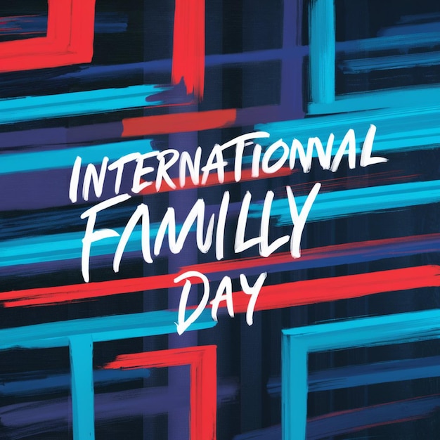 a poster for international international international day with a colorful background