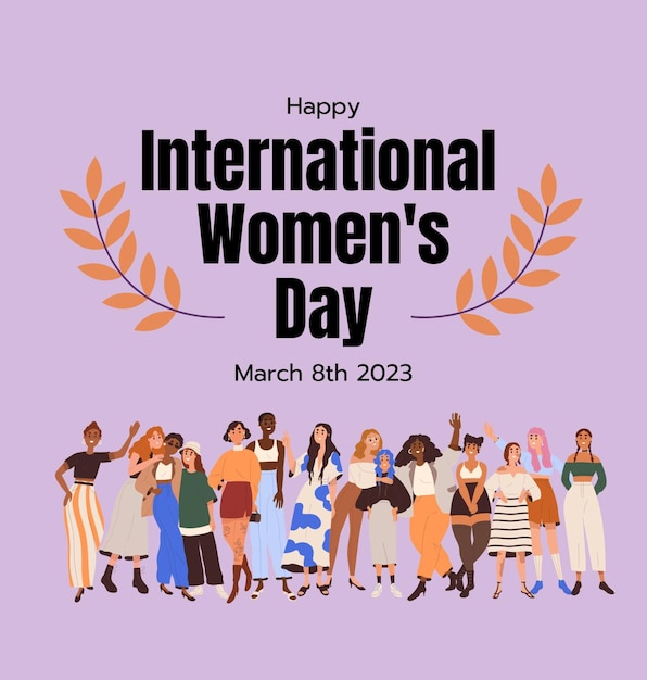 a poster for international womens day in a foreign language