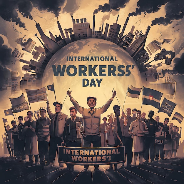 a poster for the international workers day of the world