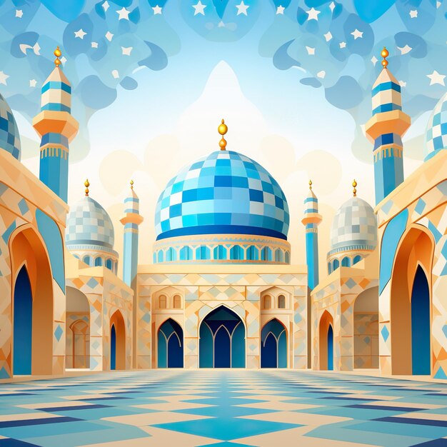 Poster per la moschea islamica