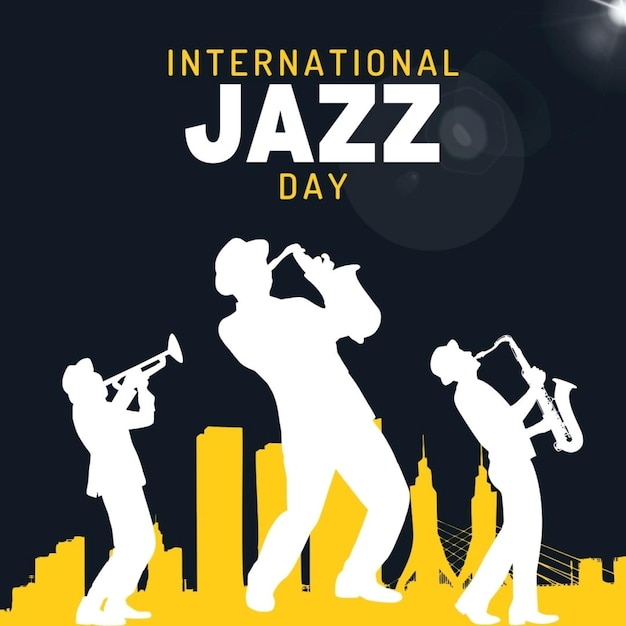 Photo a poster for a jazz band with the words jazz on it