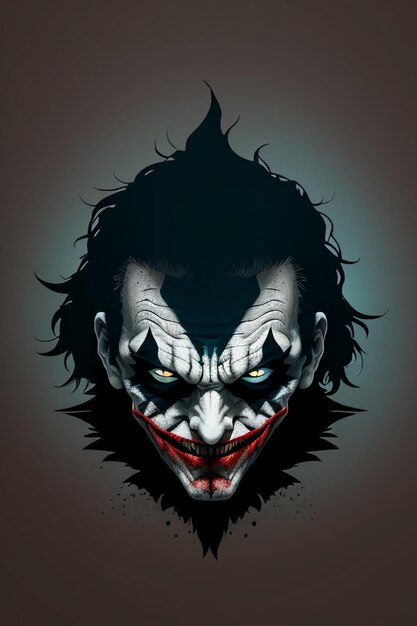 A poster of the joker with the word joker on it