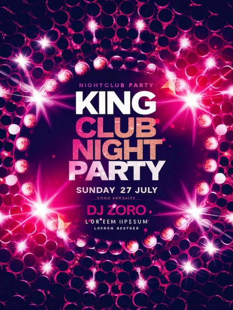 a poster for the king club club club