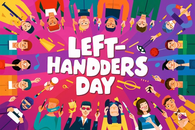 a poster for the left hand day of day