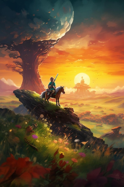 A poster for the legend of zelda : breath of the wild