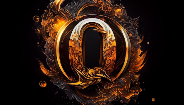 A poster for the letter o.