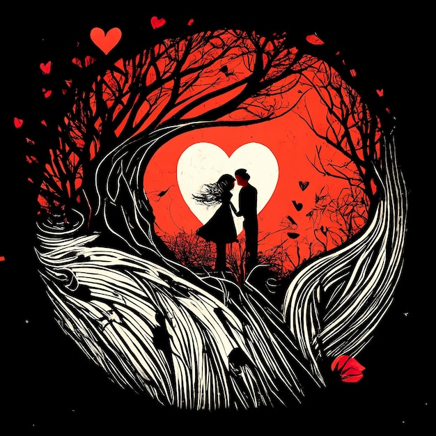 A poster for a love story called love is displayed.