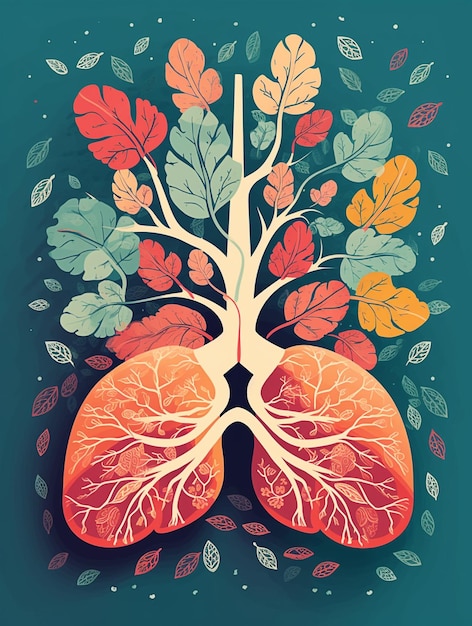 A poster for a lung awareness campaign.