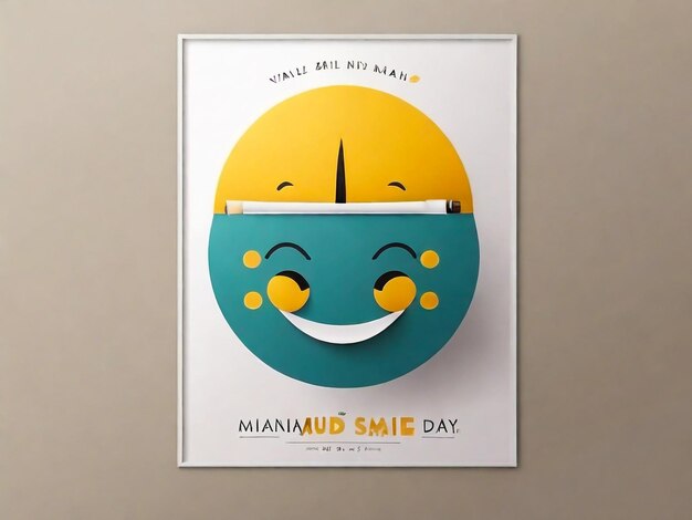 a poster for a man who smiles for the day