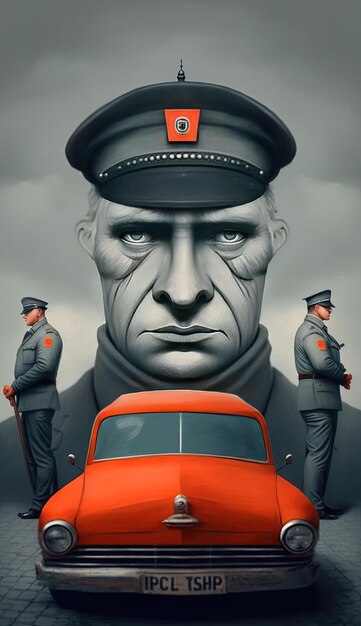 a poster of a man with a hat that says  cop