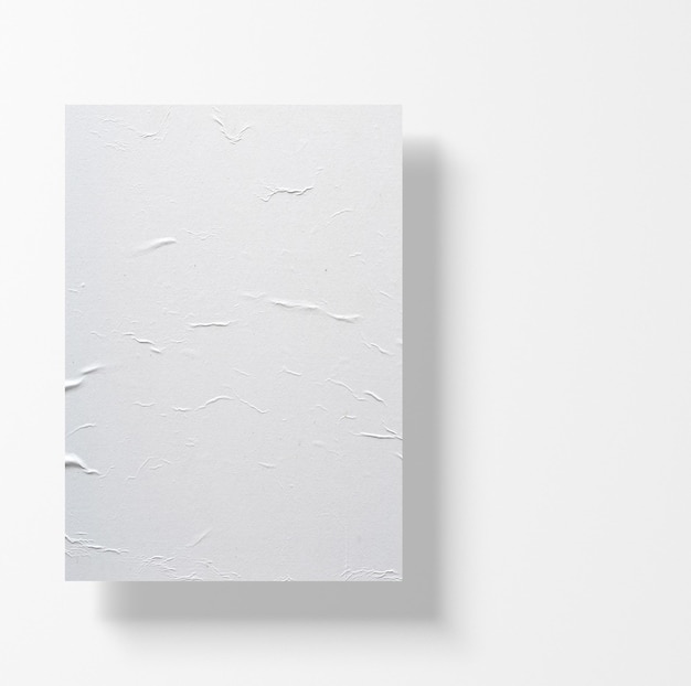 Poster mockup isoleren op witte achtergrond