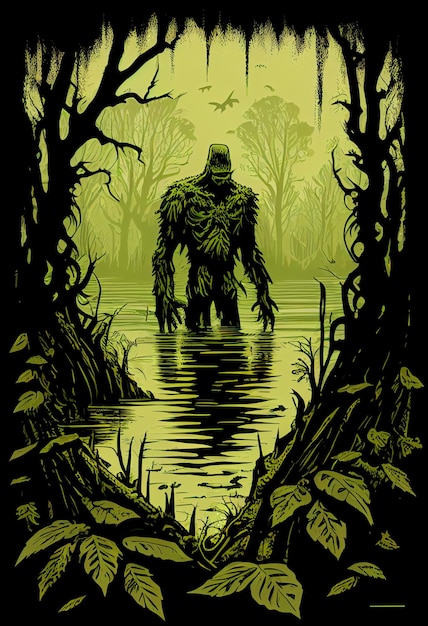 A poster for the monster in the water