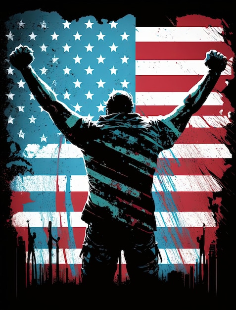 A poster for the movie the american flag.