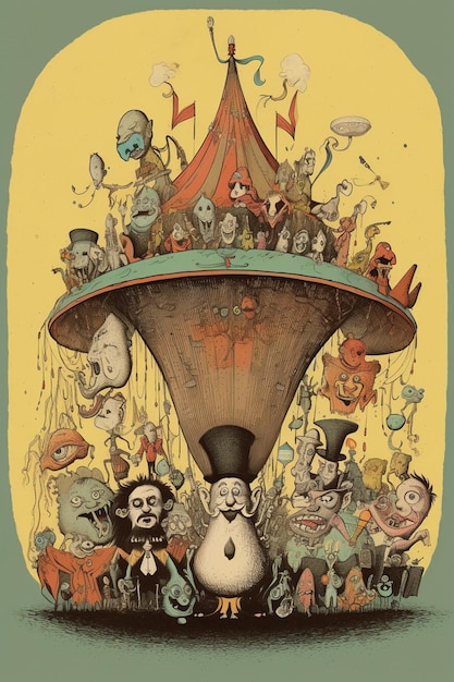 A poster for the movie the big top circus.