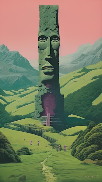 a poster for a movie called the god of the mountains