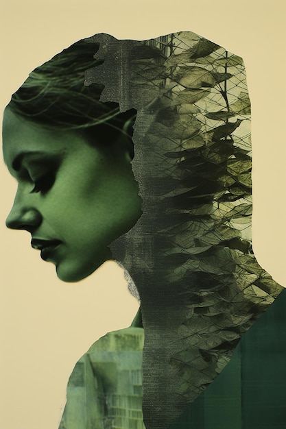 плакат к фильму под названием "Зеленая женщина".