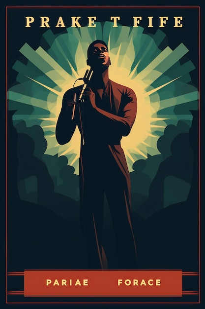 a poster for a movie called a man with a microphone.