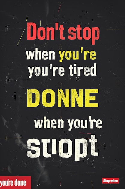 Don't Stop Youという映画のポスター
