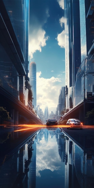 Photo a poster for the movie the city of tomorrow