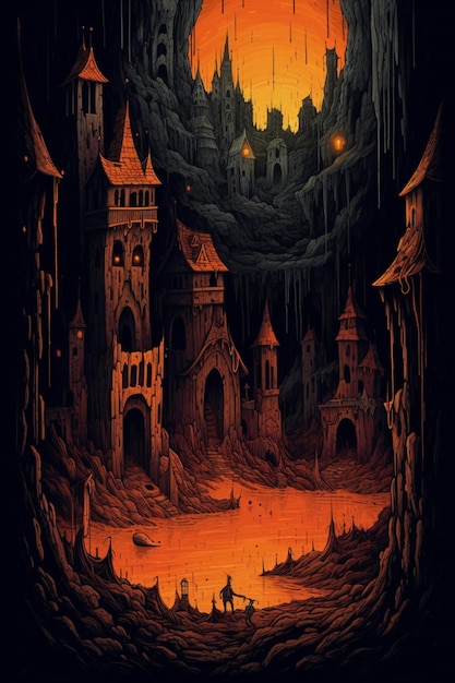 A poster for the movie the dark castle.