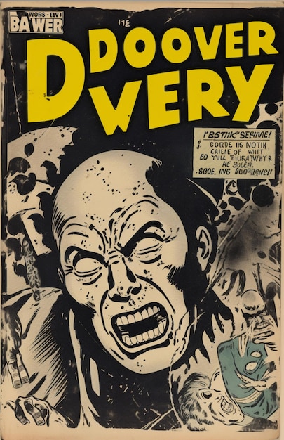 A poster for the movie dyley shows a man with his mouth open.