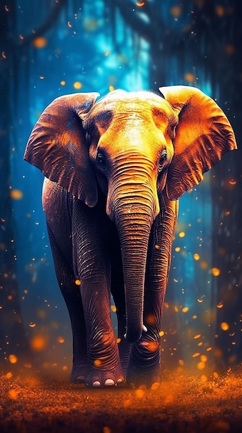 A poster for the movie elephant.