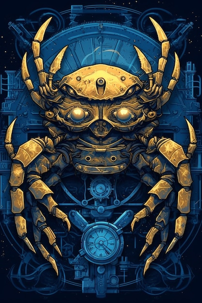 A poster for the movie the golden crab