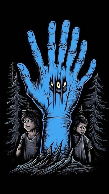 A poster for the movie the hand of the beast.