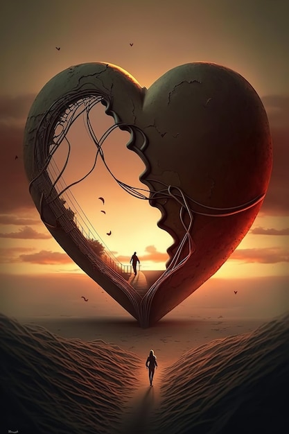 A poster for the movie the heart is broken