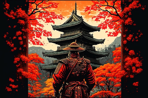 A poster for the movie the last samurai.