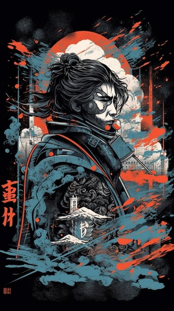 A poster for the movie the last samurai