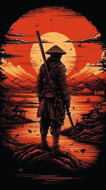 A poster for the movie the last samurai.