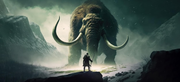 A poster for the movie mammoth.