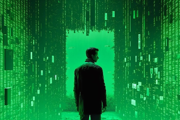 Foto un poster per il film matrix ricaricato.