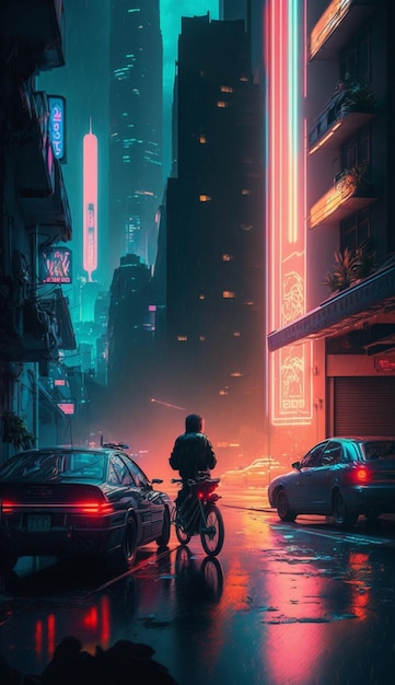 A poster for the movie neon lights.