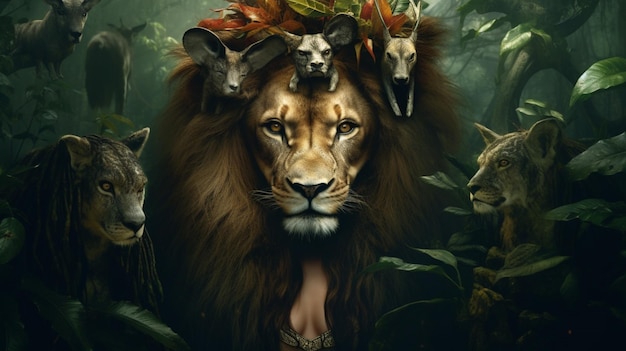 A poster for the movie queen of the jungle