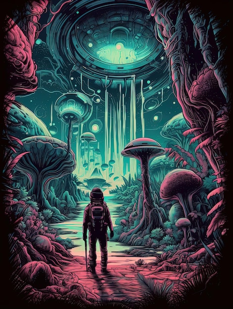 A poster for the movie spaceman