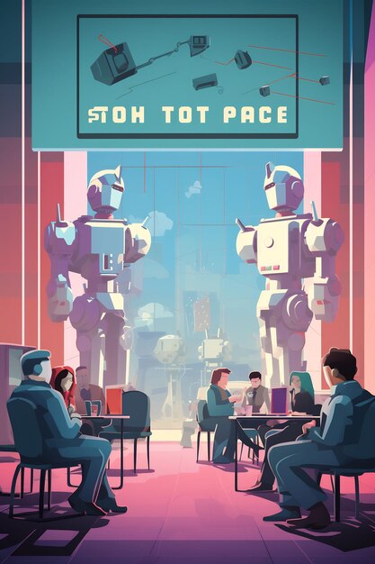 a poster for the movie theater shows people sitting around a table and talking