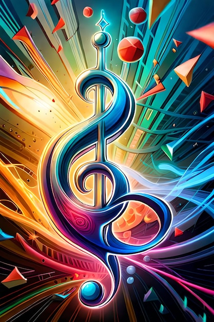 A poster for a music band called the treble clef.