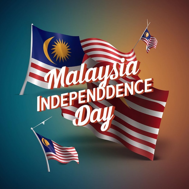 a poster for the national day of america with a flag and two flags