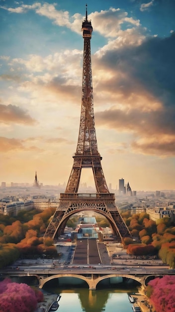 パリの新しいアートショーのポスター