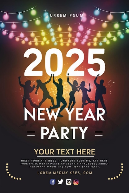 a poster for the new years eve party