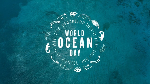 a poster for the ocean day of the ocean