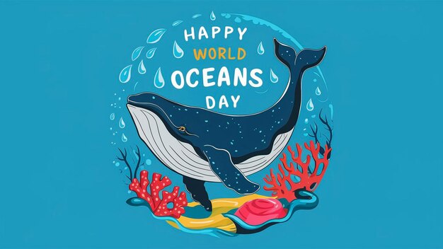 a poster for the oceans oceans day