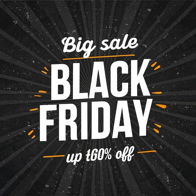 Poster of banner met een Black Friday-aanbieding