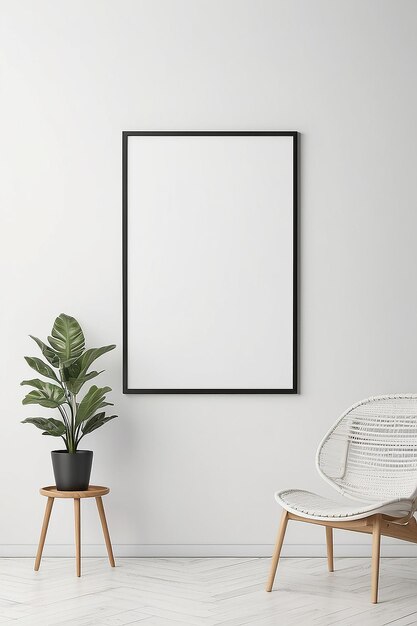 Poster of Print Mockup met lege witte ruimte voor het plaatsen van uw ontwerp