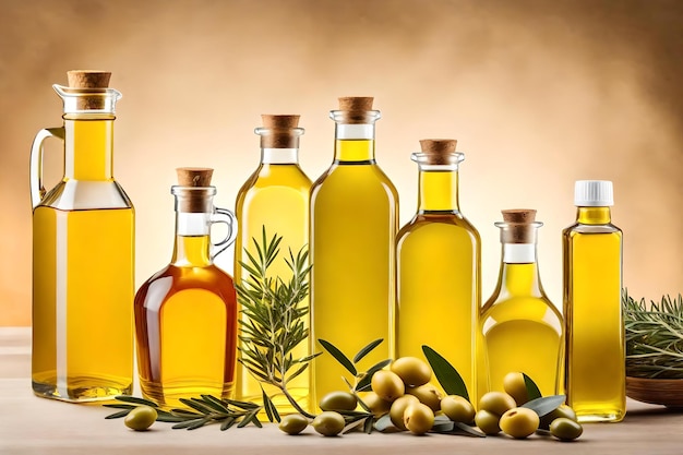 A poster of olive oil and olive oil