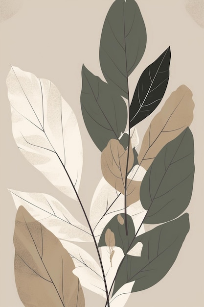 A poster for a plant called leaves