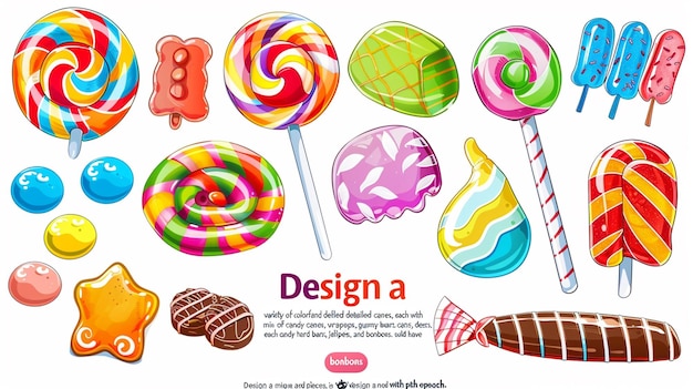 a poster of a poster showing a picture of a candy cane