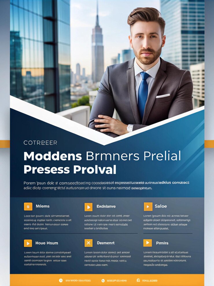 Photo モダン・プレス (modern press) というプレゼンテーションのポスターです